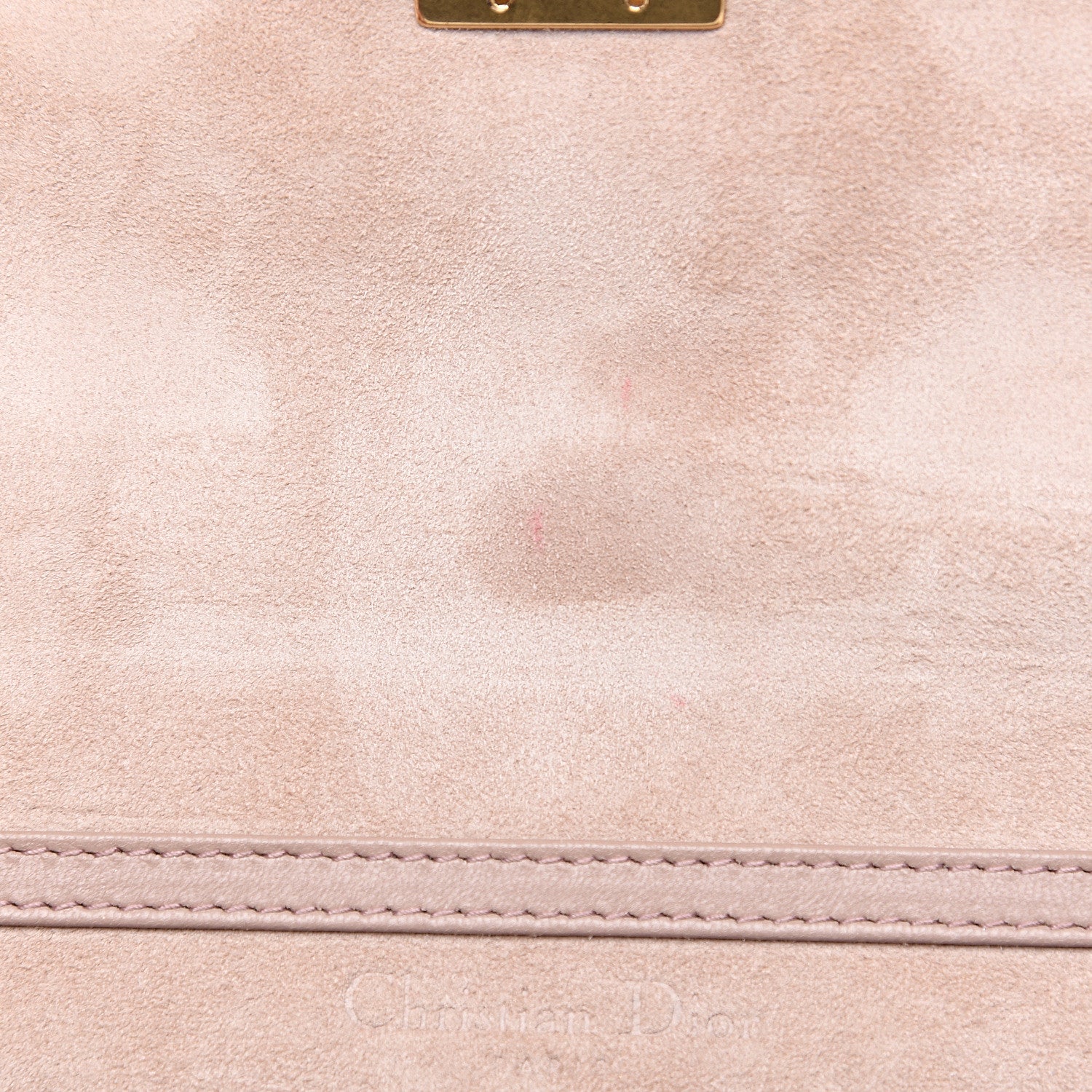 Christian Dior Lambskin Cannage Dioraddict Wallet On Chain Clutch Nude 9 of 9