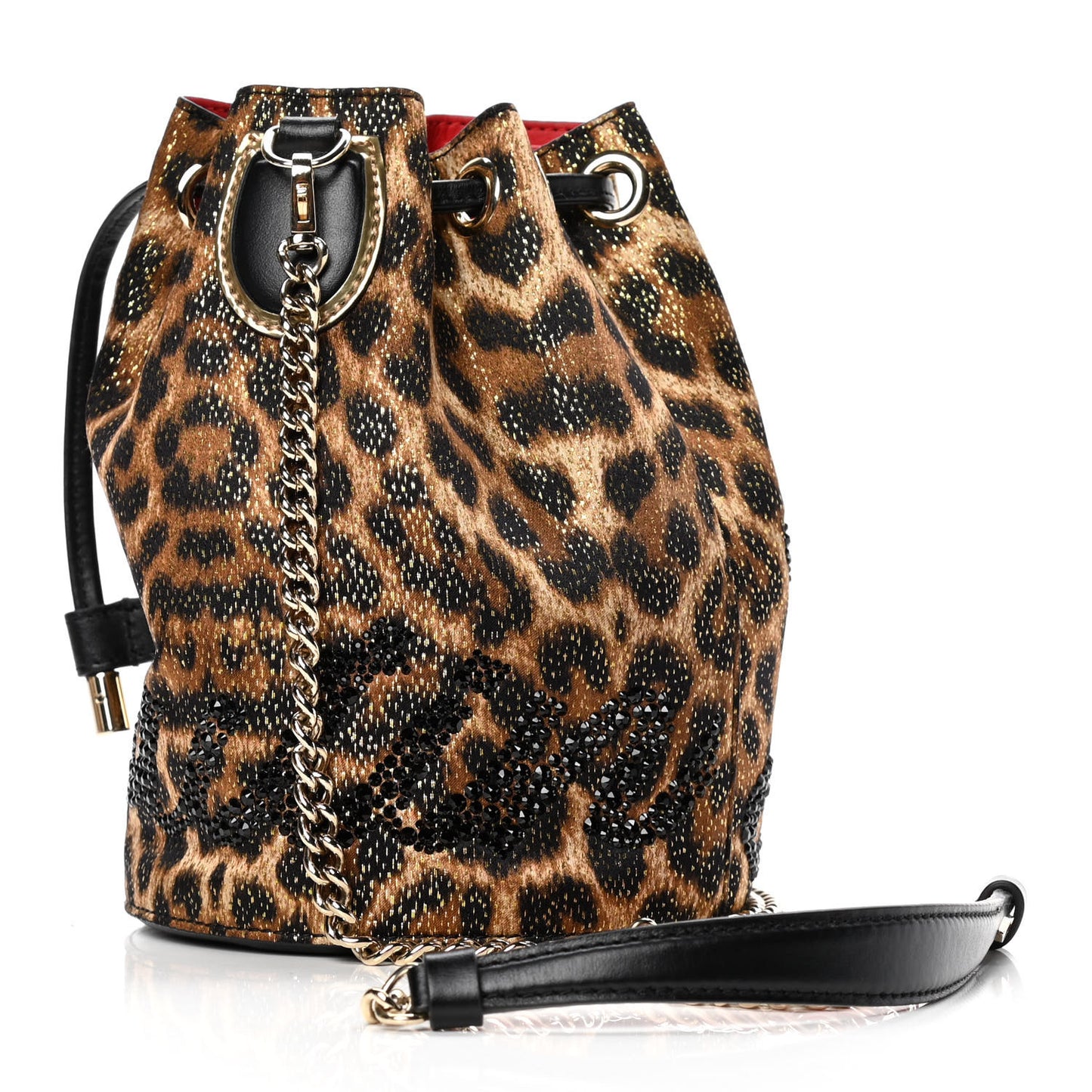 Leopard Print Marie Jane Bucket Brown