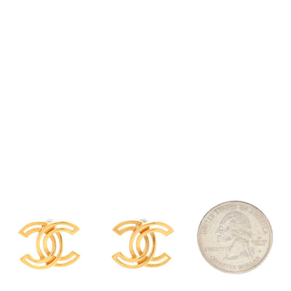 Chanel Metal Obazine CC Earrings Gold 2 of 6