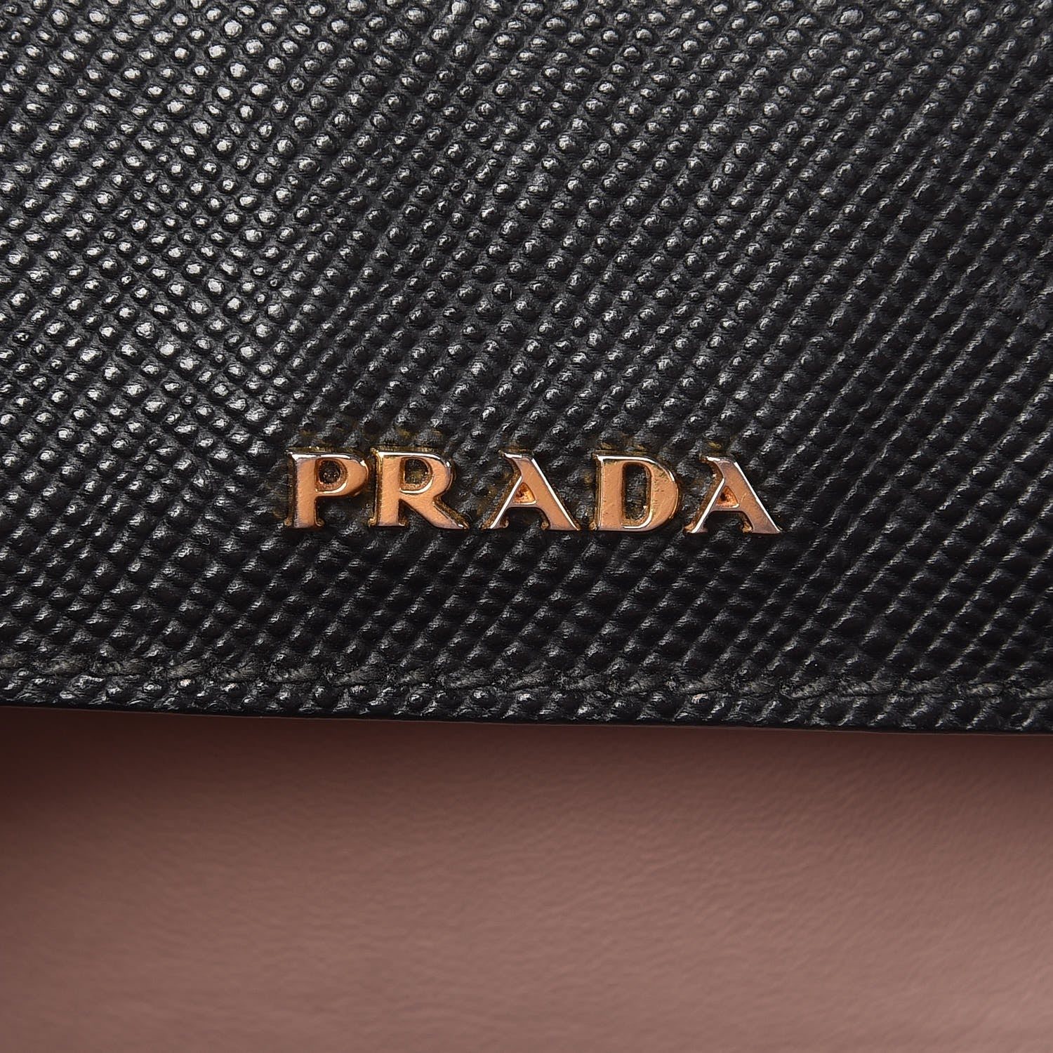 Prada Saffiano Cuir Large Double Bag Black Mughetto 4 of 8