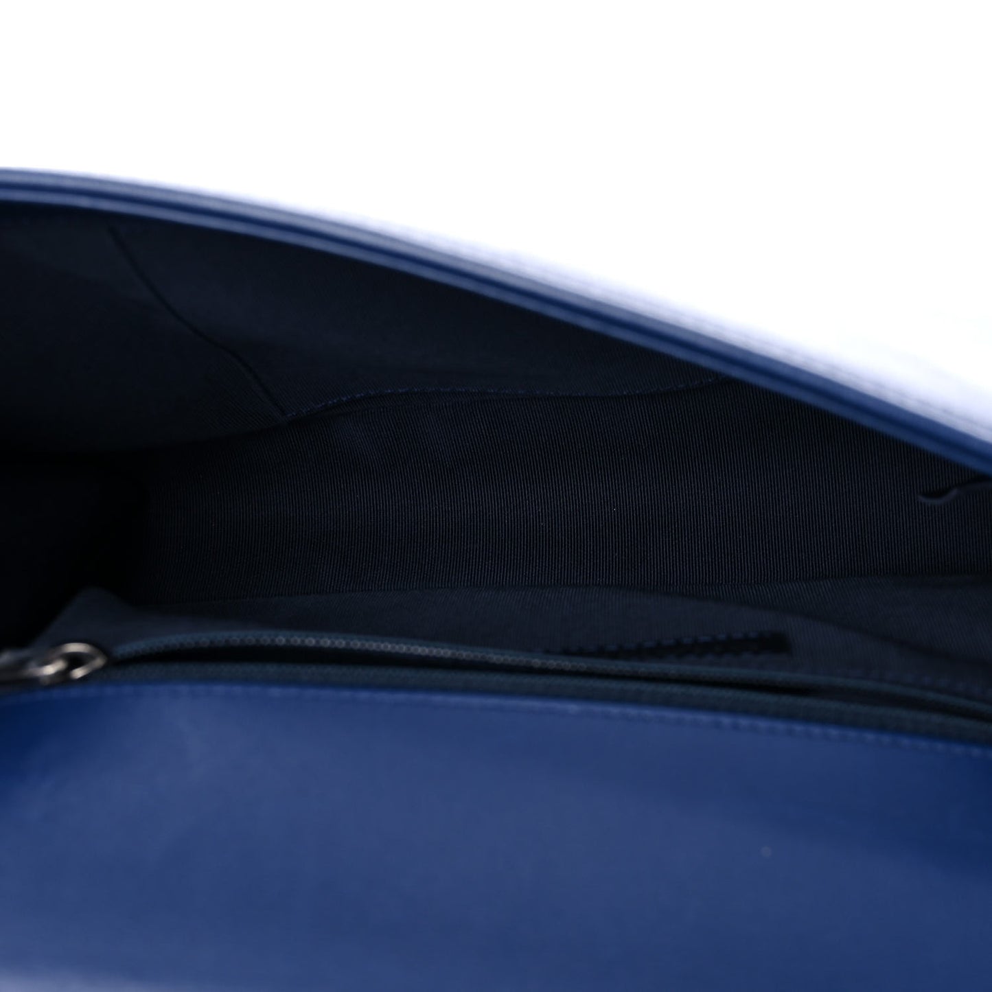Calfskin Quilted New Medium Boy Flap Blue