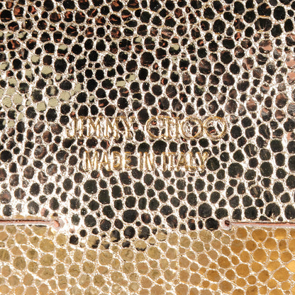 Jimmy Choo Glitter Fabric Tilsa Clutch Metallic 7 of 9