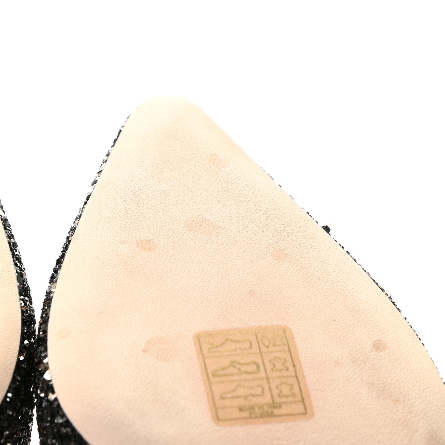 Coarse Glitter Pointy Toe Romy 40 Pumps 36.5 Twilight