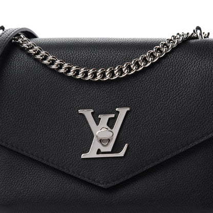Louis Vuitton Soft Calfskin My Lockme Chain Bag BB Black 10 of 10