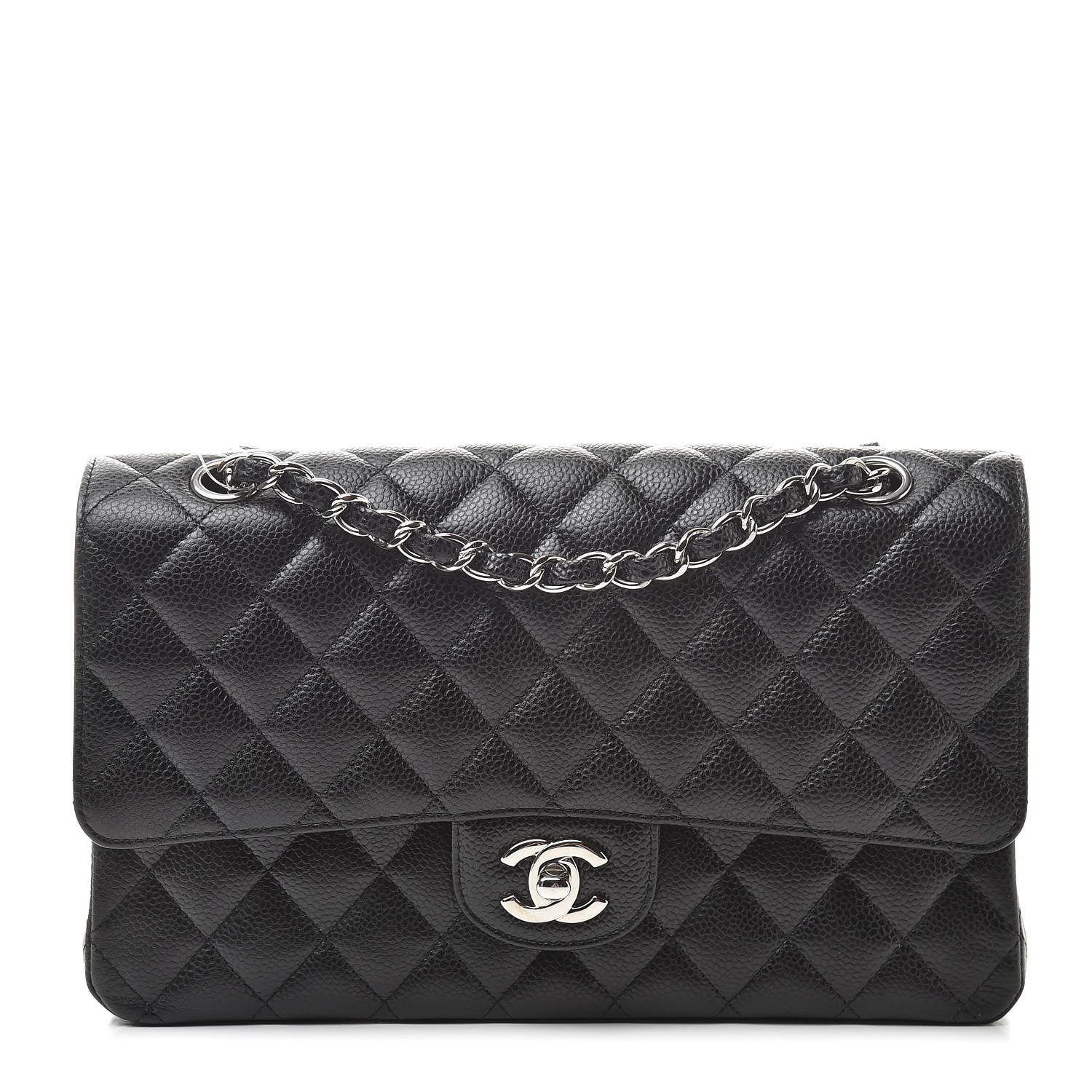 Chanel Caviar Quilted Medium Double Flap Black 1 of 11