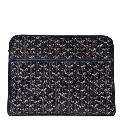Goyard Goyardine Jouvence GM Toiletry Pouch Navy 1 of 7