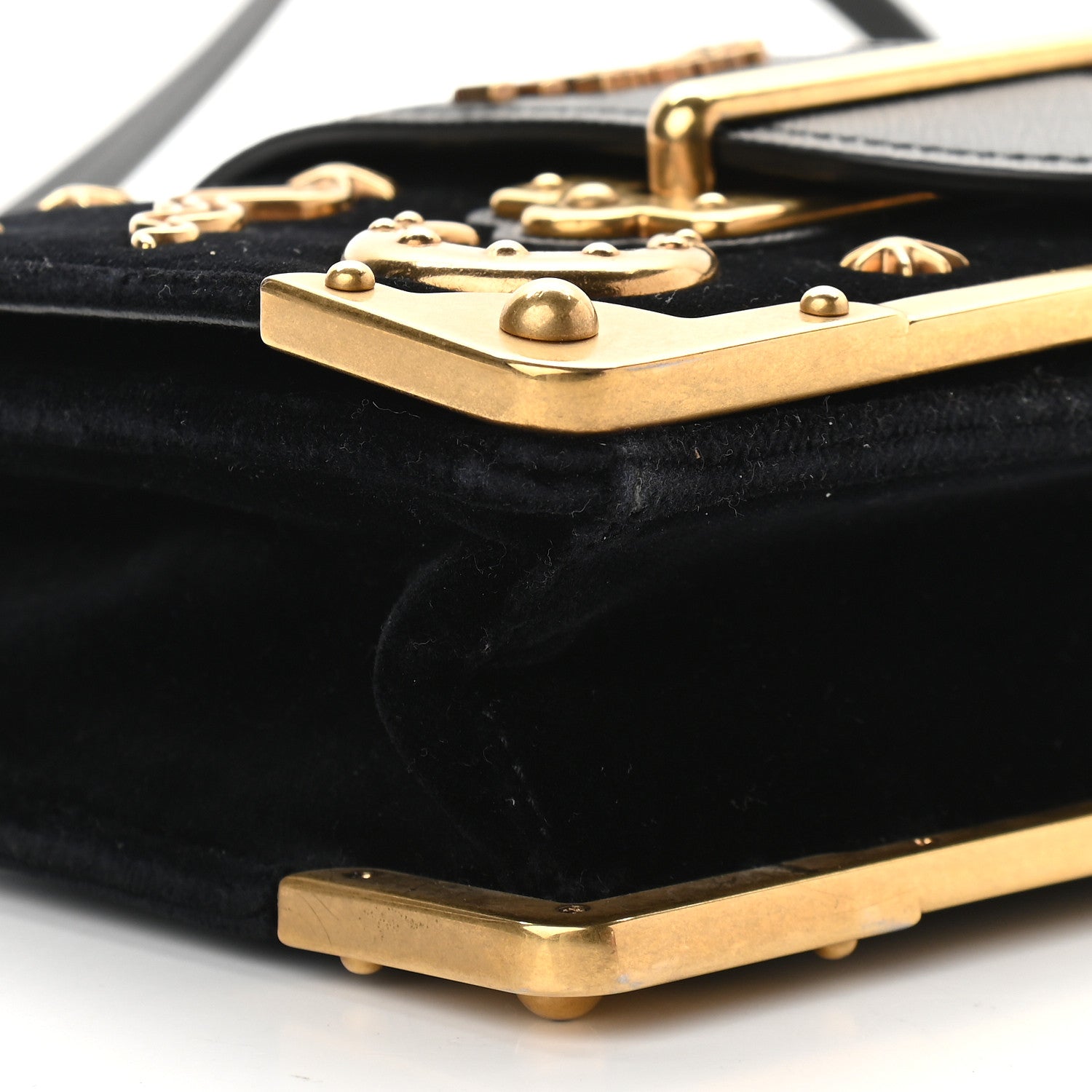 Prada Velvet Cahier Astrology Bag Black 5 of 8