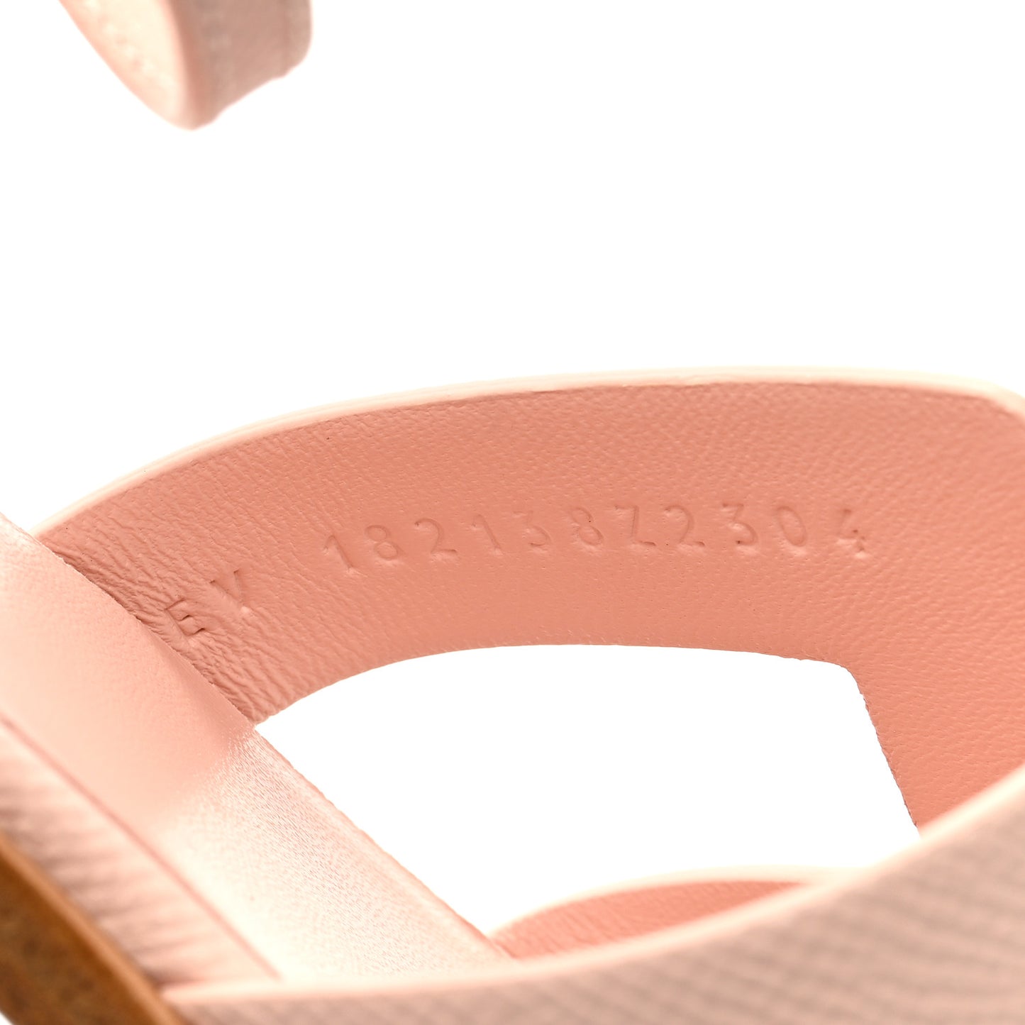 Epsom Santorini Sandals 39.5 Rose Porcelaine