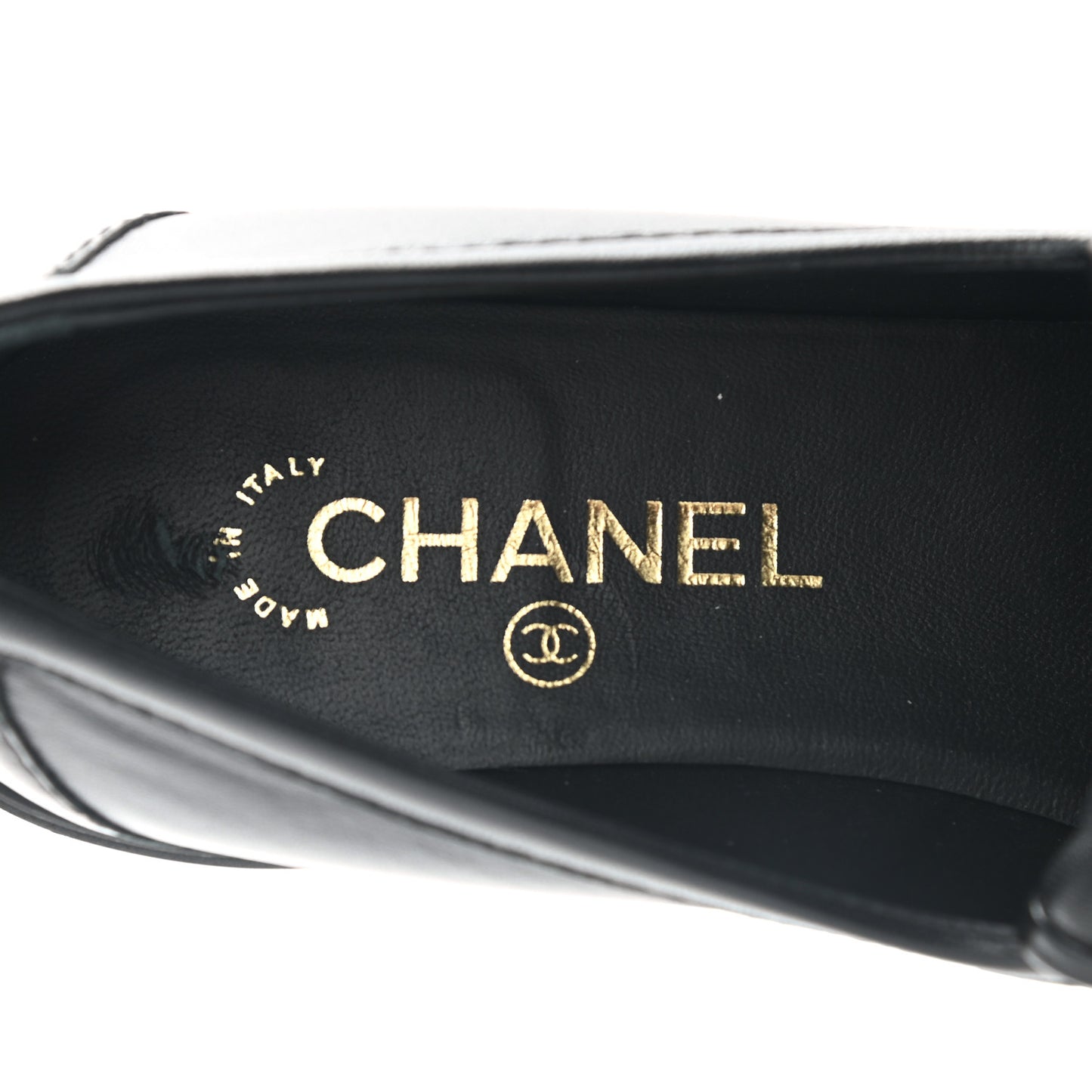 Lambskin Quilted CC Turnlock Loafers 40 Black