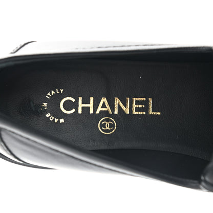 Chanel Lambskin Quilted CC Turnlock Loafers 40 Black 7 of 8