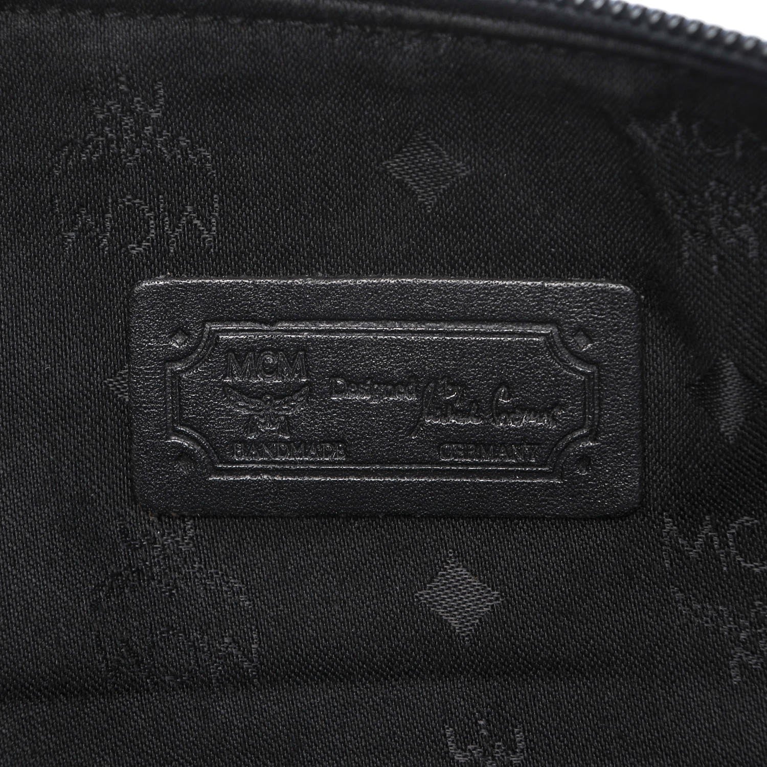 MCM Monogram Coated Canvas Weekender Black 6 of 11