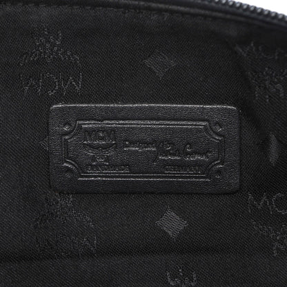 MCM Monogram Coated Canvas Weekender Black 6 of 11