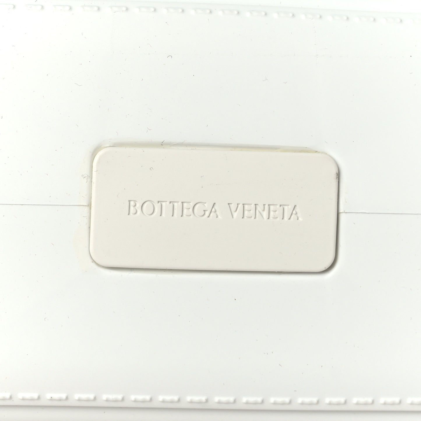 Rubber Intrecciato Mini Arco Tote White