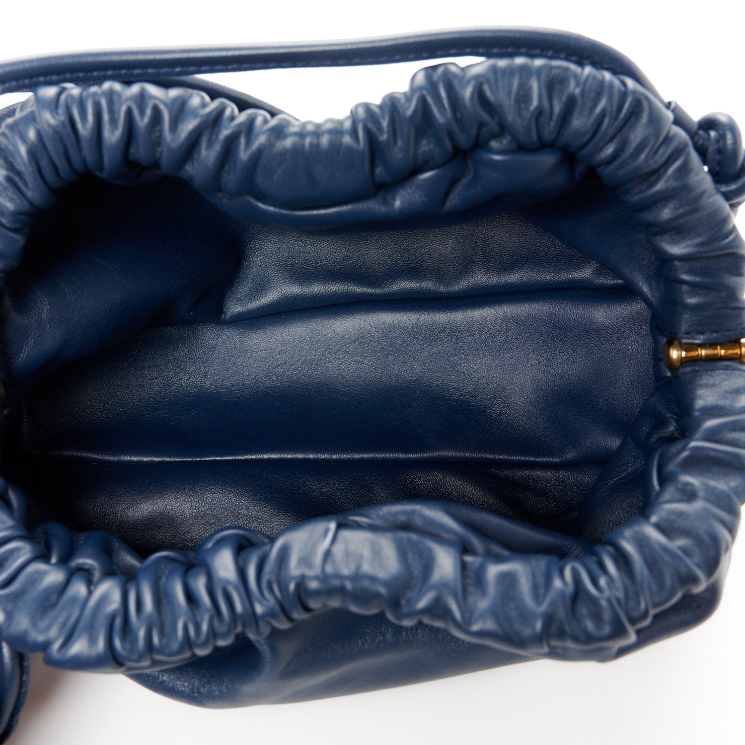 Mansur Gavriel Lambskin Mini Cloud Clutch  Blue 5 of 10