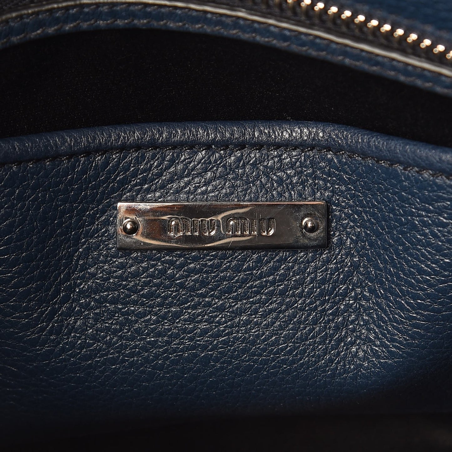 Vitello Phenix Madras Shoulder Bag Oltremare