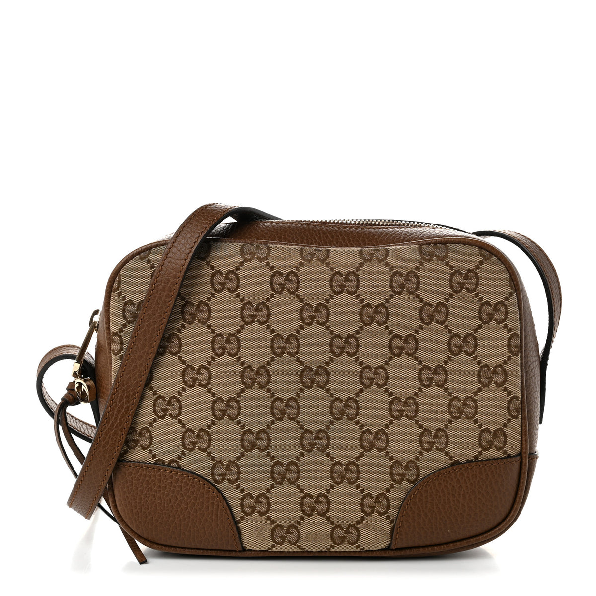 Gucci Monogram Mini Bree Messenger Bag Beige Tabacco 1 of 10