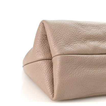 Gucci Grained Calfskin Softbit Medium Shoulder Bag Taupe 8 of 9