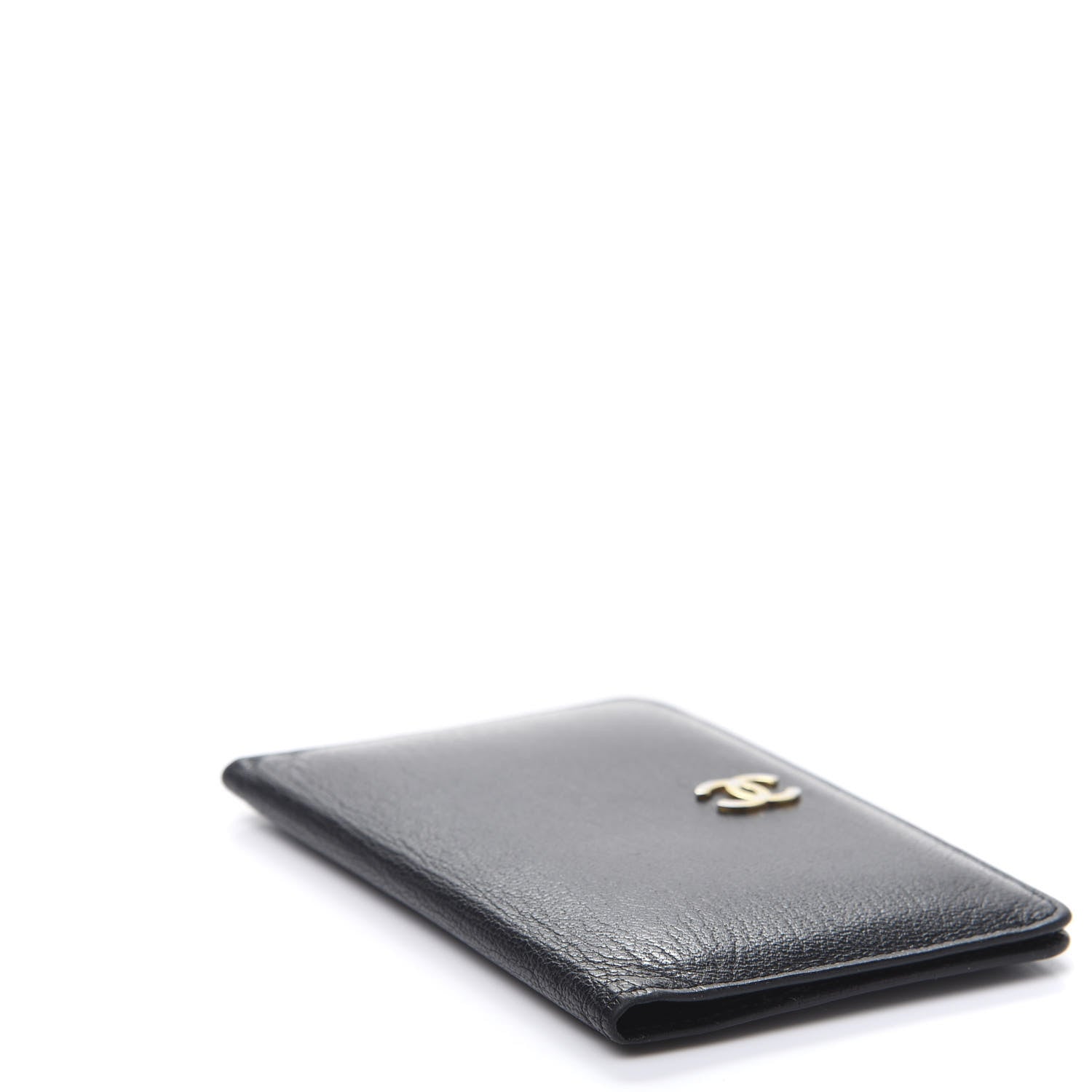 Chanel Goatskin Card Holder Wallet Black 9 of 10