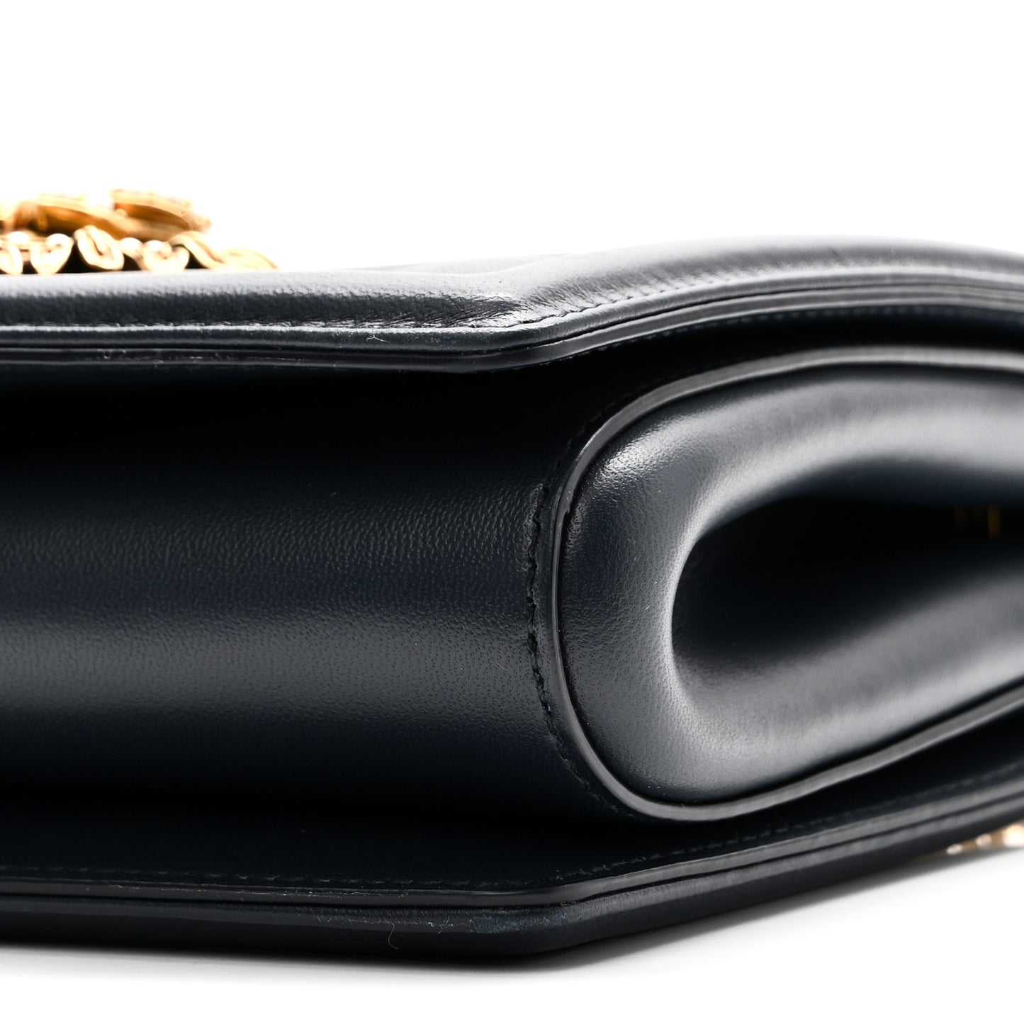 Calfskin Medium Devotion Crossbody Bag Navy