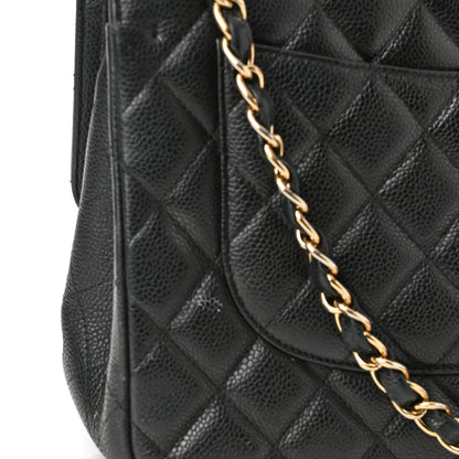Chanel Caviar Quilted Jumbo Double Flap Black 15 of 17
