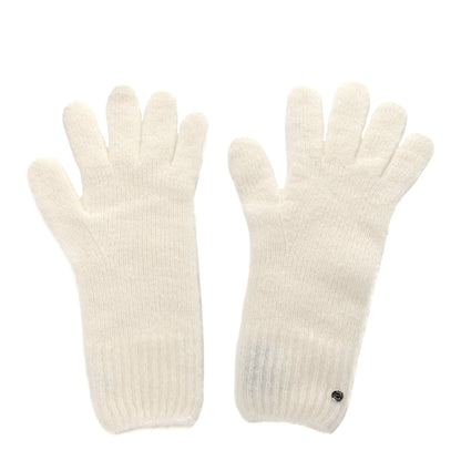 Hermes Cashmere Silk Knit Diva Gloves And Mitten Set Ecru 1 of 5