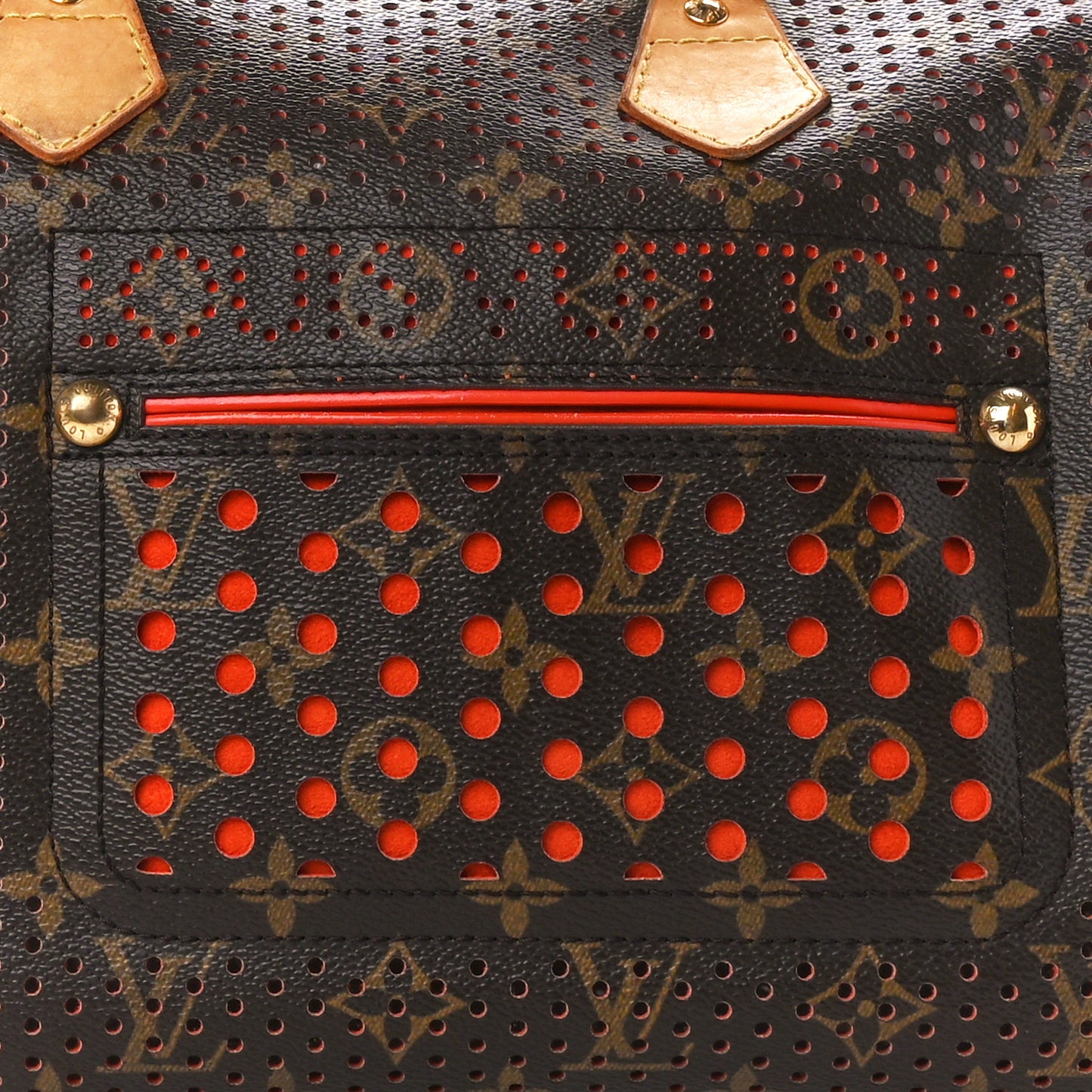 Monogram Perforated Speedy 30 Orange