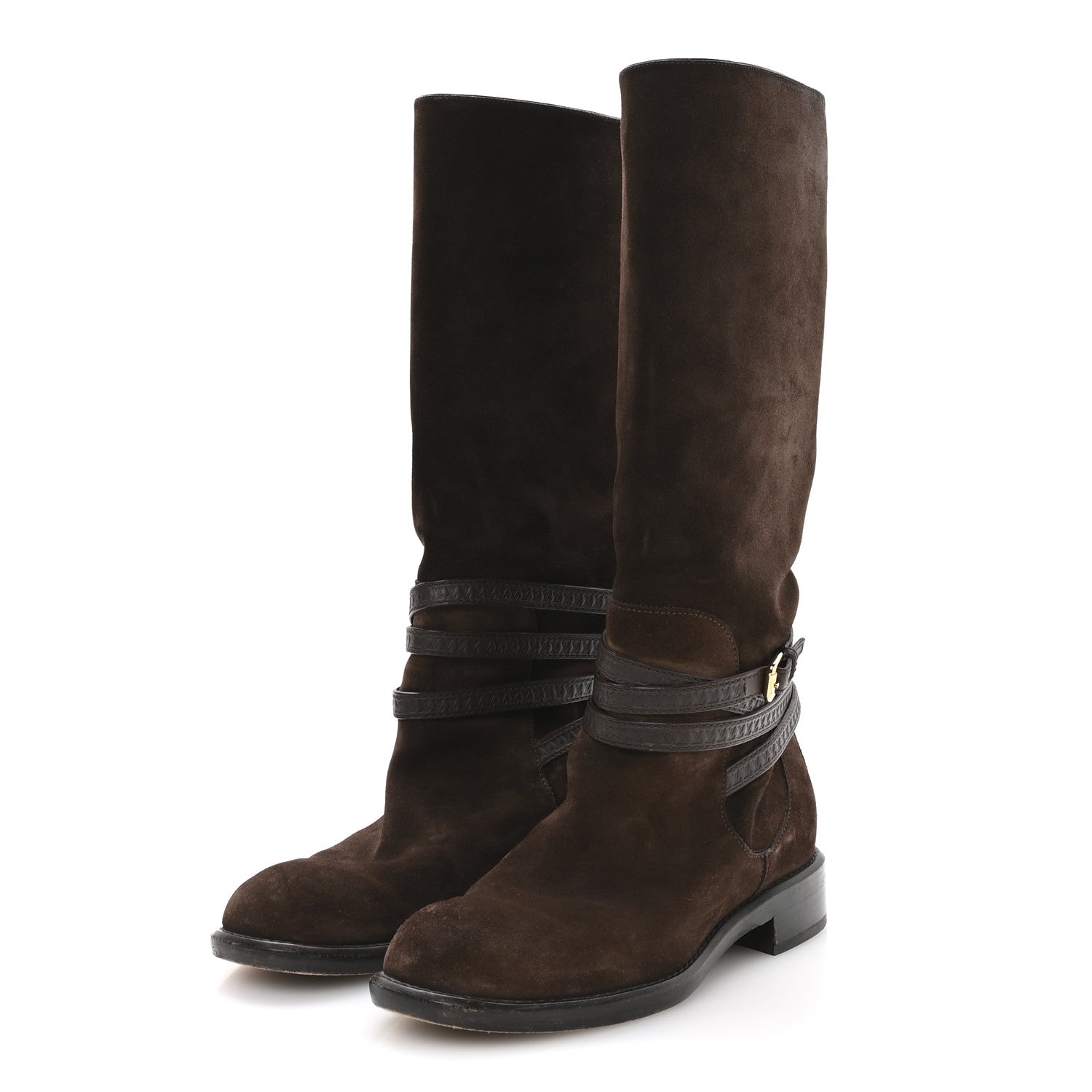 Louis Vuitton Suede Crossroads High Boot 38 Brown 4 of 8