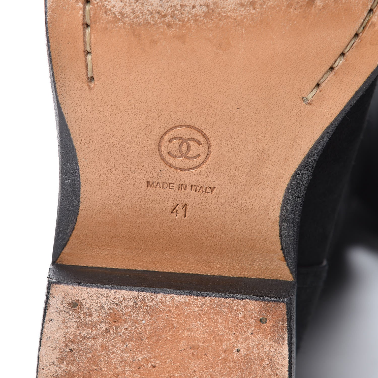 Chanel Shearling Suede CC Boots 41 Black 8 of 12