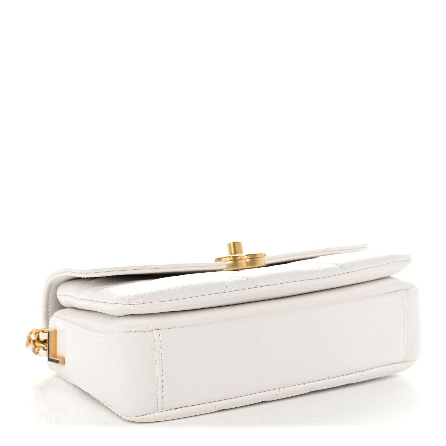 Chanel Caviar Quilted Mini CC You Flap White 4 of 10
