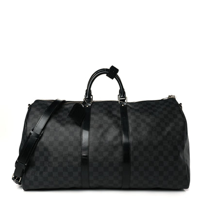 Louis Vuitton Damier Graphite Keepall Bandouliere 55 1 of 10