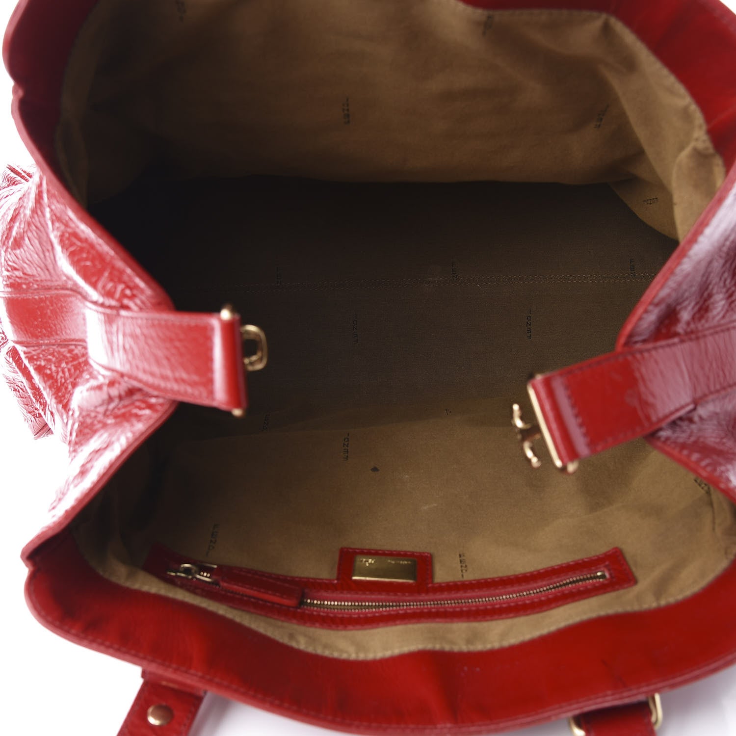 Fendi Vitello Naplak Oversized Bag De Jour Rosso 4 of 10
