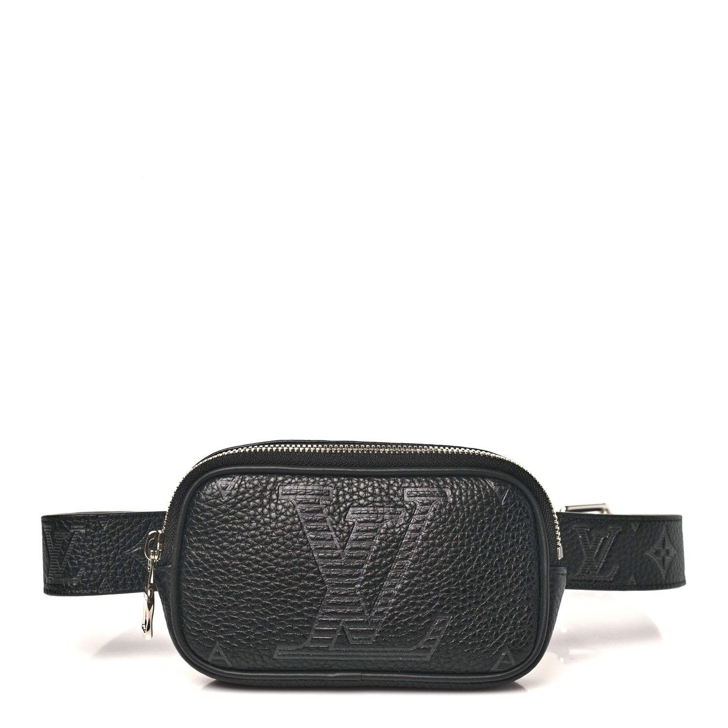 Louis Vuitton Taurillon Shadow Belt Bag 90 36 Black 1 of 9