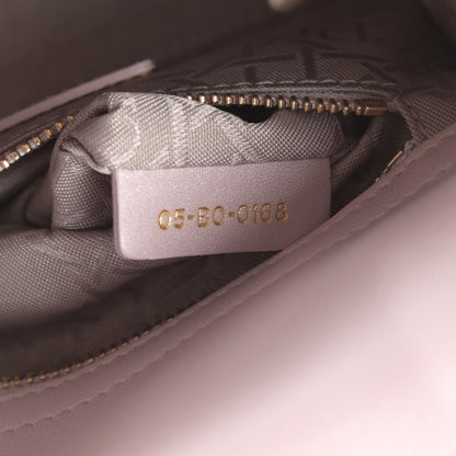 Christian Dior Metallic Lambskin Cannage Mini Lady Dior Lotus 7 of 11