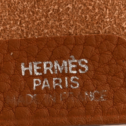 Hermes Togo Ulysse PM Notebook Cover Gold 8 of 9