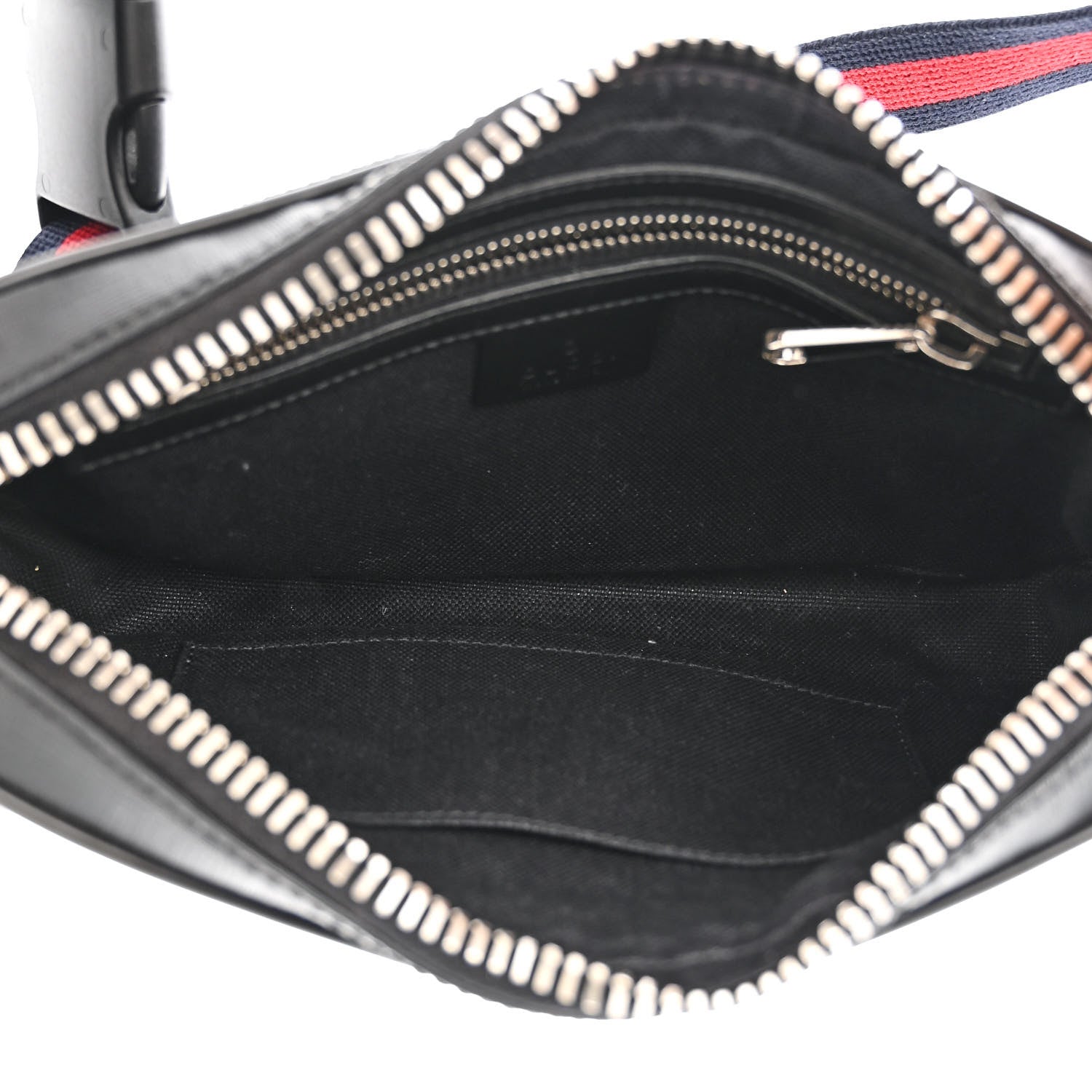 Gucci Soft GG Supreme Monogram Web Belt Bag Black Grey 5 of 11