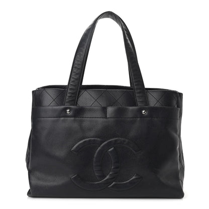 Chanel Caviar Executive Cerf Shopper Tote Navy 1 of 13