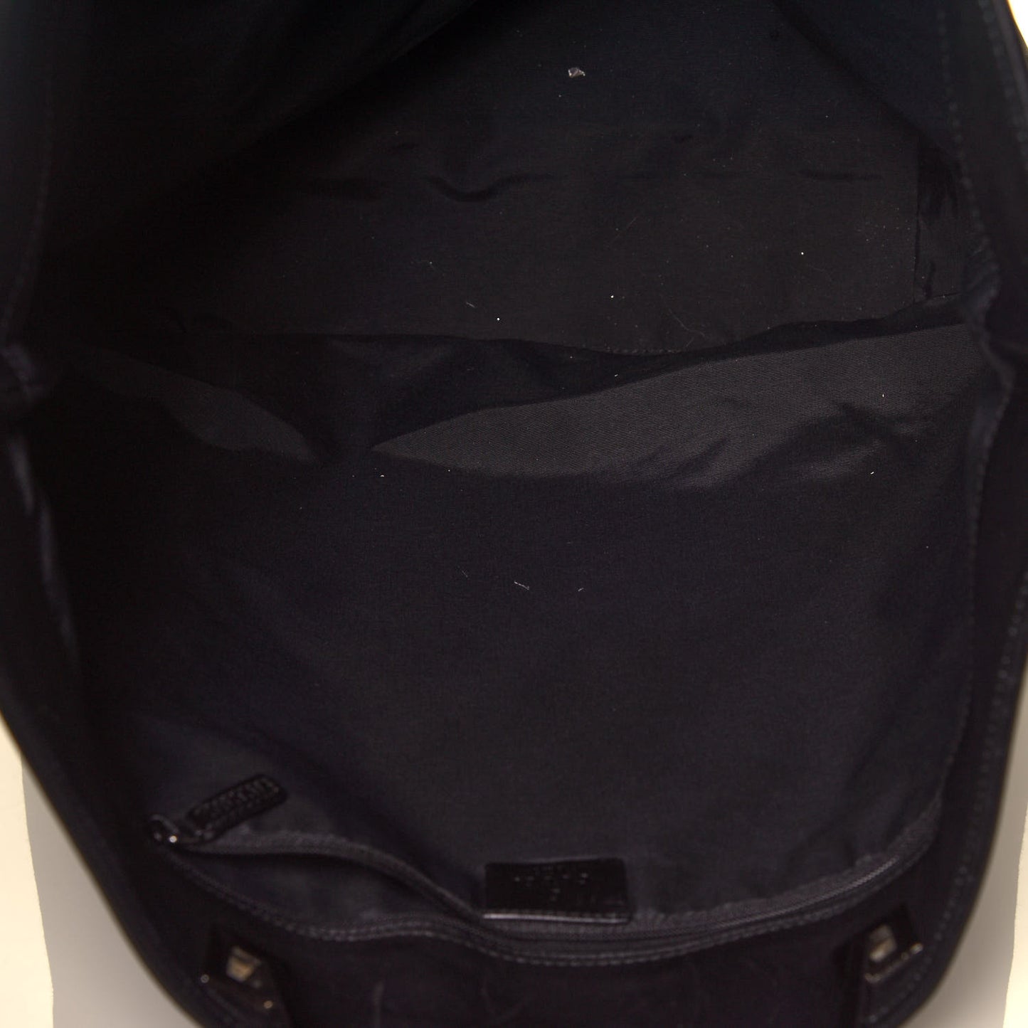 Denim Monogram Large Bucket Tote Black
