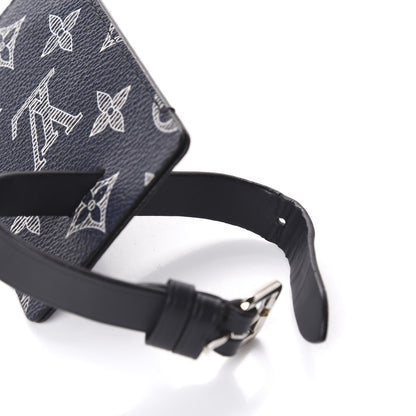 Louis Vuitton Savane Monogram Chapman Lion Luggage Tag 4 of 7