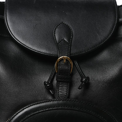 Gucci Boarded Plutone Calfskin Horsebit 1955 Single Buckle Backpack Black 8 of 10