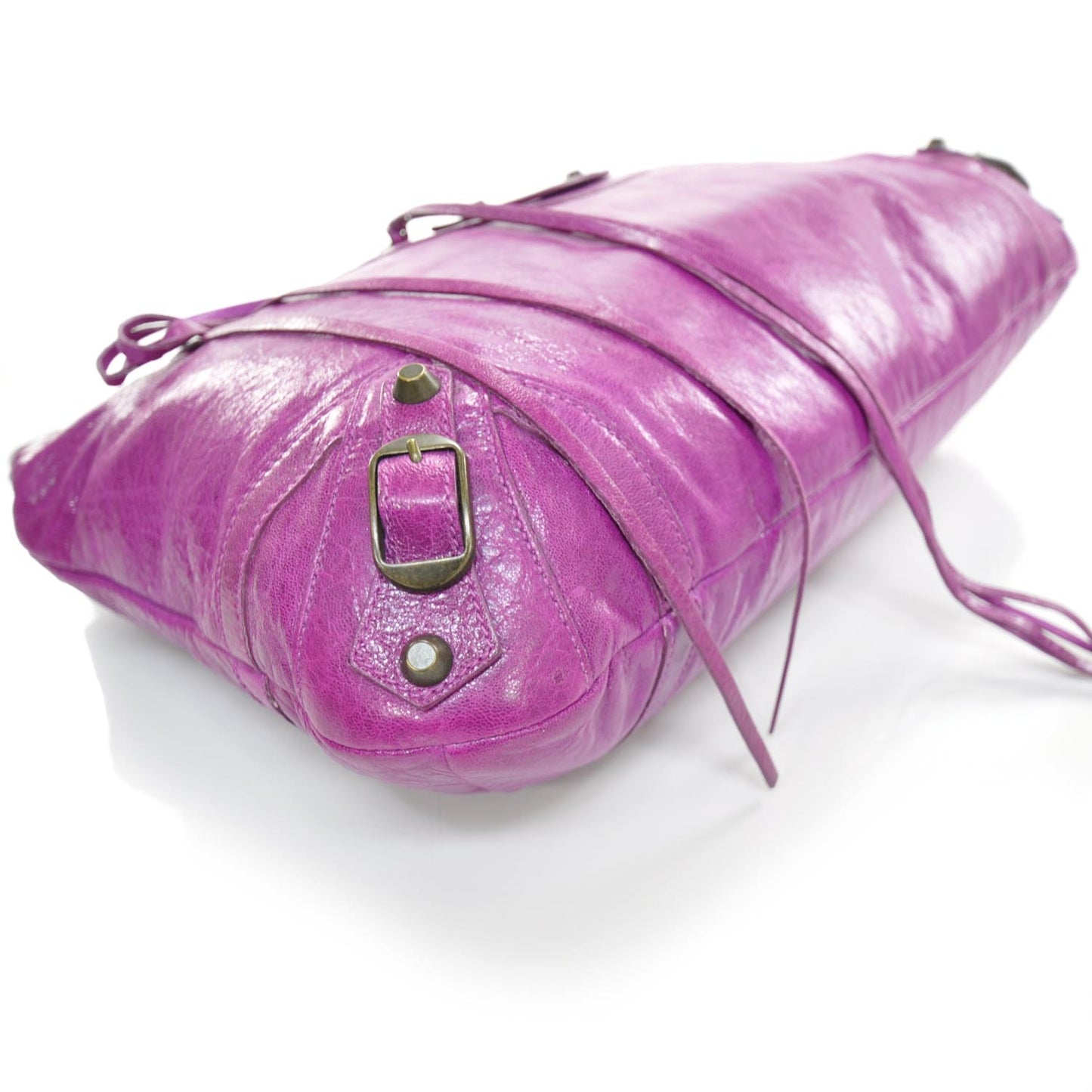 Chevre Classic Hardware Purse Magenta