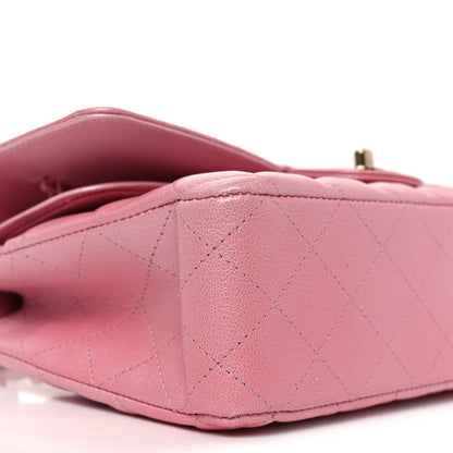 Chanel Cloudy Pearly Goatskin Quilted Medium Double Flap Pink 9 of 11