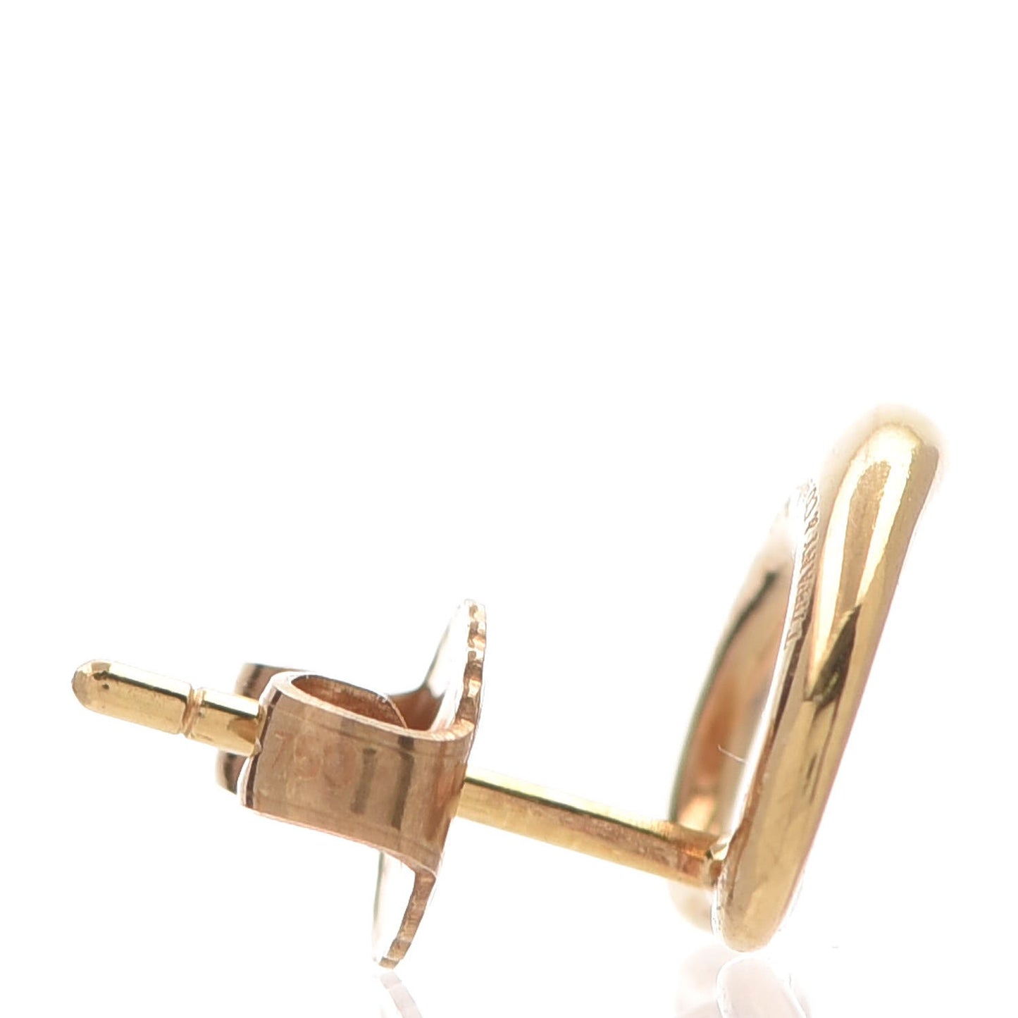 18K Yellow Gold 11mm Elsa Peretti Open Heart Earrings
