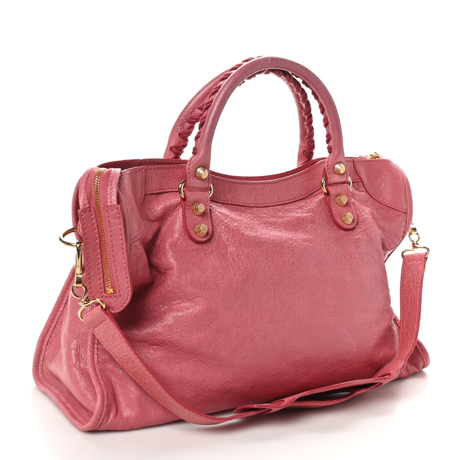 Balenciaga Agneau Giant 12 Gold Hardware City Rose Bombon Raspberry 4 of 12