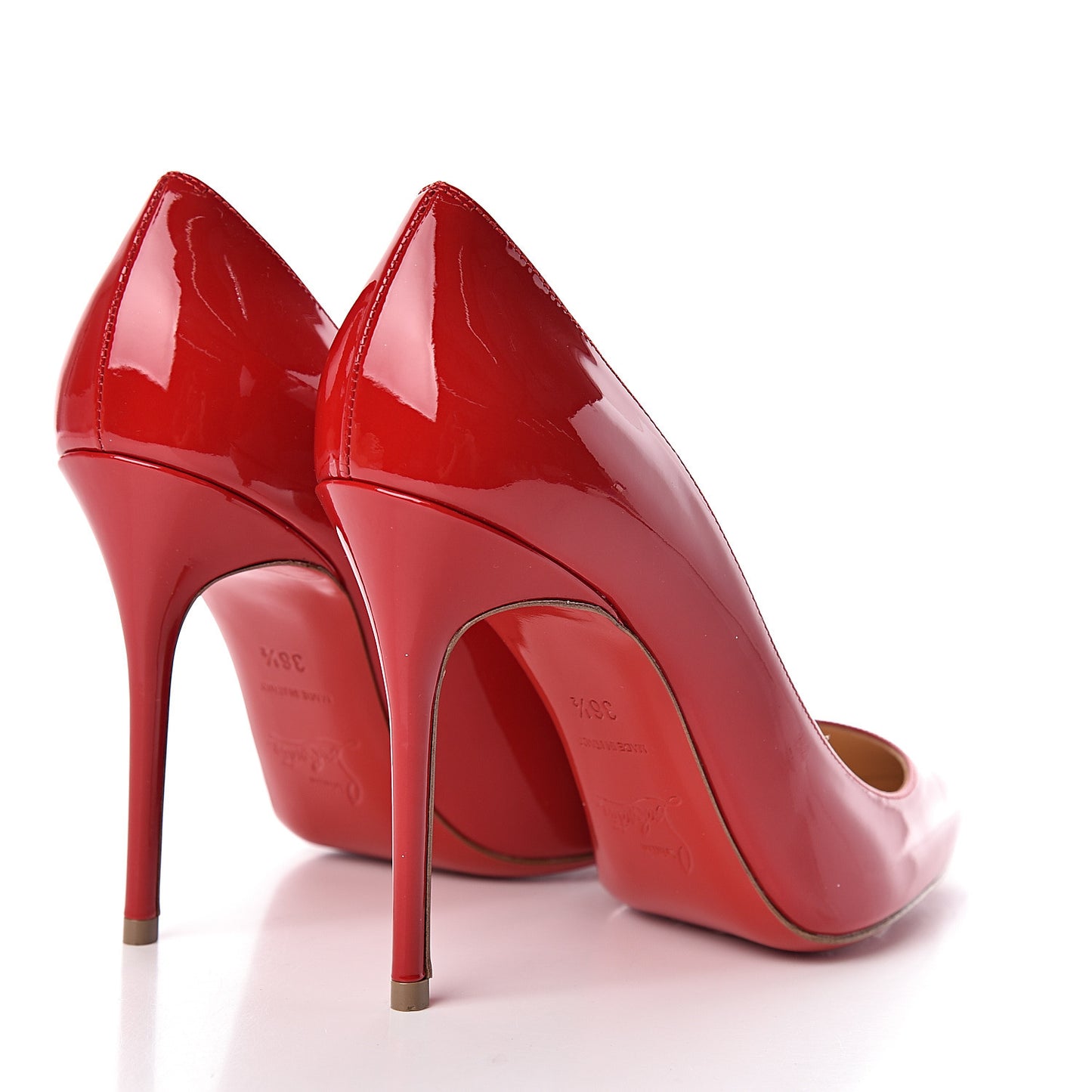 Patent Calfskin Decollete 554 100 Pumps 36.5 Red