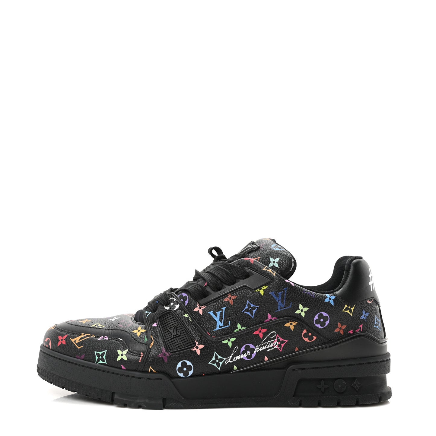 LV X TM Calfskin Monogram Multicolor LV Trainer Sneakers 8 Black
