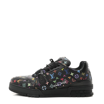 Louis Vuitton LV X TM Calfskin Monogram Multicolor LV Trainer Sneakers 8 Black 1 of 9