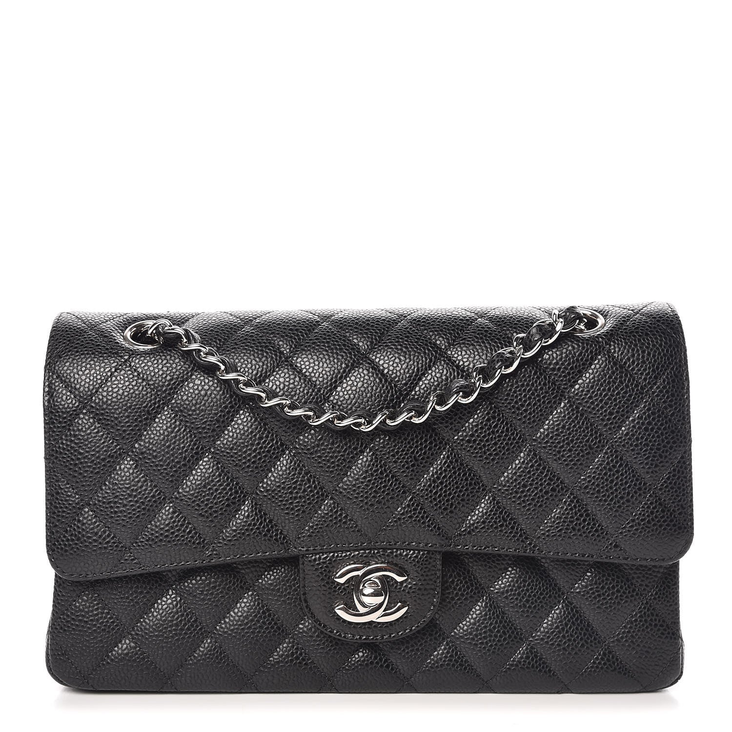 Chanel Caviar Quilted Medium Double Flap Black 1 of 11