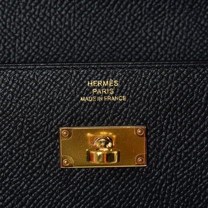 Hermes Epsom Kelly Longue Wallet Black 8 of 9