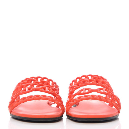 Hermes Chaine d'Ancre Nude Sandals 37 Pavot 2 of 15