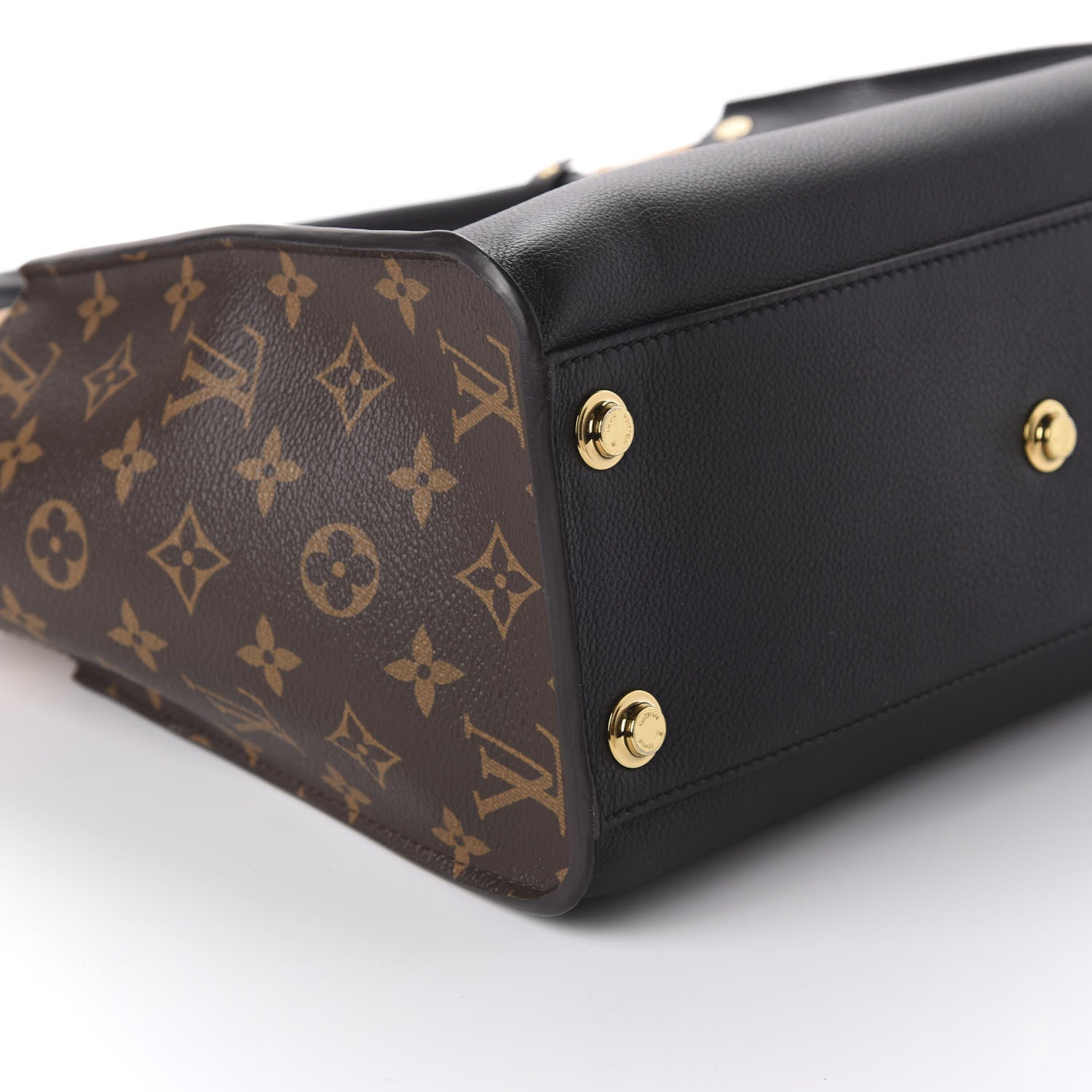 Louis Vuitton Calfskin Monogram On My Side Black 6 of 9
